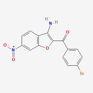 3-Amino-2-(4-bromobenzoyl)-6-nitrobenzofuran