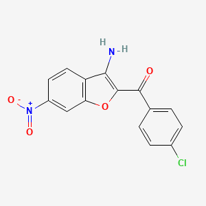 3-Amino-2-(4-chlorobenzoyl)-6-nitrobenzofuran