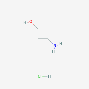 3-Amino-2,2-dimethylcyclobutan-1-ol hydrochloride