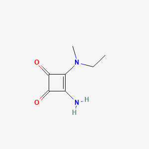 3-Amino-4-[ethyl(methyl)amino]cyclobut-3-ene-1,2-dione