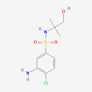 3-Amino-4-chloro-N-(1-hydroxy-2-methylpropan-2-yl)benzenesulfonamide