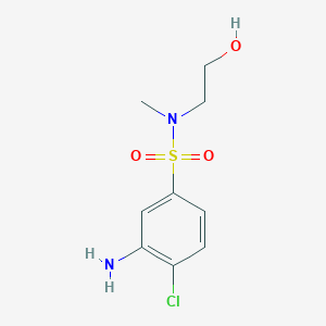 3-Amino-4-chloro-N-(2-hydroxyethyl)-N-methylbenzenesulfonamide