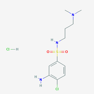 3-Amino-4-chloro-N-[3-(dimethylamino)propyl]-benzenesulfonamide hydrochloride