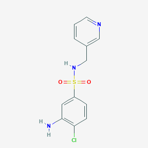 3-Amino-4-chloro-N-(3-pyridinylmethyl)-benzenesulfonamide