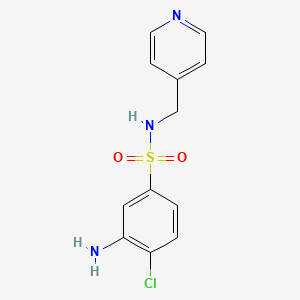 3-Amino-4-chloro-N-(4-pyridinylmethyl)-benzenesulfonamide