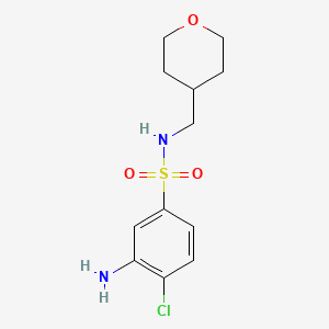 3-Amino-4-chloro-N-(tetrahydro-2H-pyran-4-ylmethyl)benzenesulfonamide