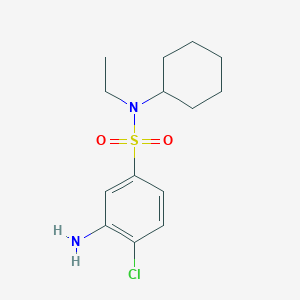 3-Amino-4-chloro-N-cyclohexyl-N-ethylbenzenesulfonamide