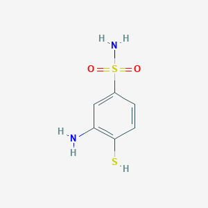 3-Amino-4-sulfanylbenzene-1-sulfonamide