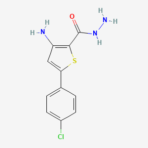 3-Amino-5-(4-chlorophenyl)thiophene-2-carbohydrazide