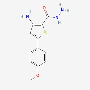 3-Amino-5-(4-methoxyphenyl)thiophene-2-carbohydrazide