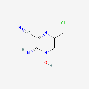3-Amino-6-(chloromethyl)-2-pyrazinecarbonitrile 4-oxide