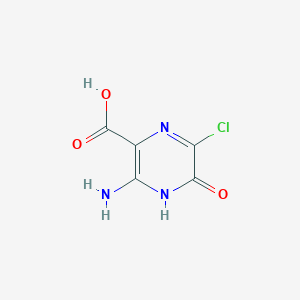 3-Amino-6-chloro-5-hydroxypyrazine-2-carboxylic acid