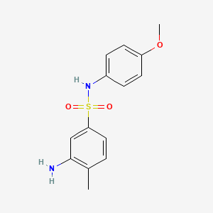 3-Amino-N-(4-methoxy-phenyl)-4-methyl-benzenesulfonamide