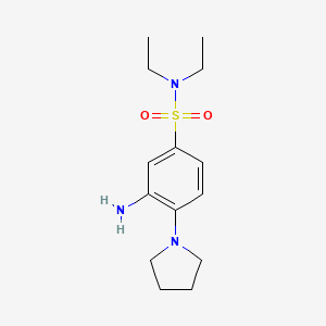 3-Amino-N,N-diethyl-4-pyrrolidin-1-yl-benzenesulfonamide