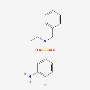 3-Amino-N-benzyl-4-chloro-N-ethylbenzenesulfonamide