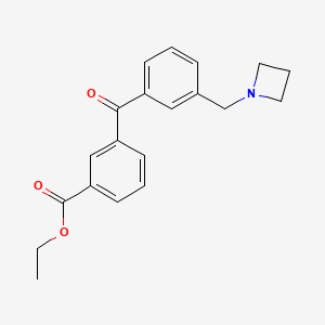 3-Azetidinomethyl-3'-carboethoxybenzophenone
