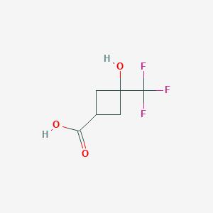 3-Hydroxy-3-(trifluoromethyl)cyclobutanecarboxylic acid