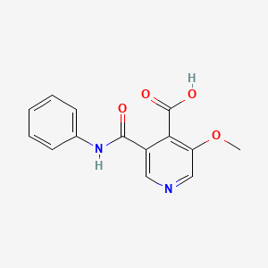 3-Methoxy-5-(phenylcarbamoyl)isonicotinic acid