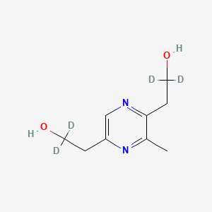 3-Methyl-2,5-bis-(2-hydroxyethyl)pyrazine-d4