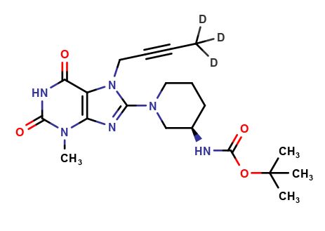 3-Methyl-7-(2-butyn-1-yl)-8-[(R)-3-(tertbutyloxycarbonylamino)piperidin-1-yl]-xanthine-d3