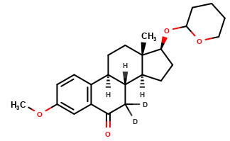 3-O-Methyl 6-Keto 17β-Estradiol-d2 17-O-Tetrahydropyran