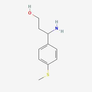 3-amino-3-[4-(methylsulfanyl)phenyl]-1-propanol