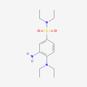 3-amino-4-(diethylamino)-N,N-diethylbenzene-1-sulfonamide