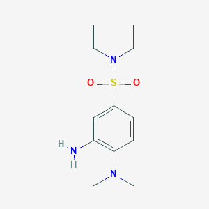 3-amino-4-(dimethylamino)-N,N-diethylbenzene-1-sulfonamide
