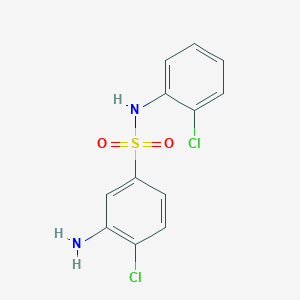 3-amino-4-chloro-N-(2-chlorophenyl)benzenesulfonamide