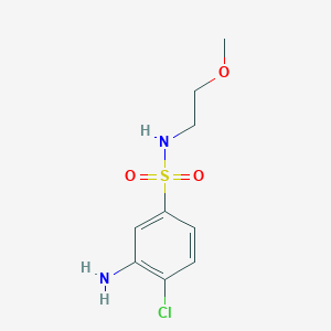 3-amino-4-chloro-N-(2-methoxyethyl)benzenesulfonamide