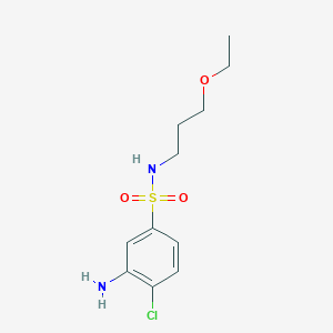 3-amino-4-chloro-N-(3-ethoxypropyl)benzenesulfonamide