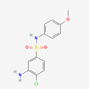 3-amino-4-chloro-N-(4-methoxyphenyl)benzenesulfonamide