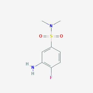 3-amino-4-fluoro-N,N-dimethylbenzene-1-sulfonamide