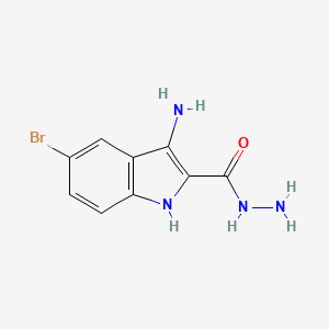 3-amino-5-bromo-1H-indole-2-carbohydrazide