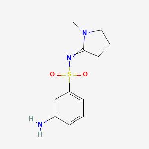 3-amino-N-(1-methylpyrrolidin-2-ylidene)benzene-1-sulfonamide