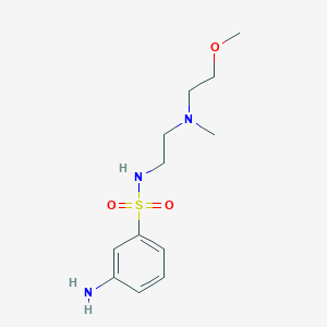 3-amino-N-{2-[(2-methoxyethyl)(methyl)amino]ethyl}benzene-1-sulfonamide