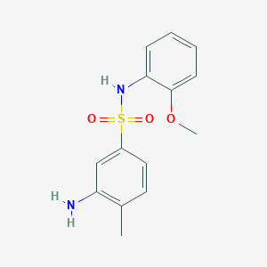 3-amino-N-(2-methoxyphenyl)-4-methylbenzene-1-sulfonamide