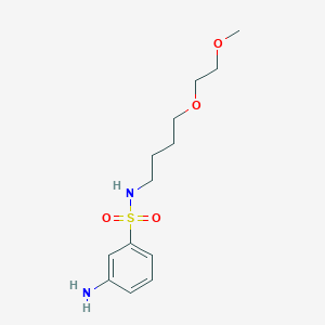 3-amino-N-[4-(2-methoxyethoxy)butyl]benzene-1-sulfonamide