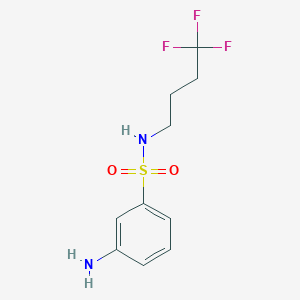 3-amino-N-(4,4,4-trifluorobutyl)benzene-1-sulfonamide