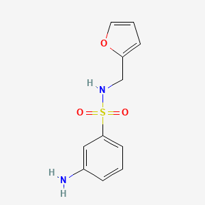 3-amino-N-(furan-2-ylmethyl)benzene-1-sulfonamide