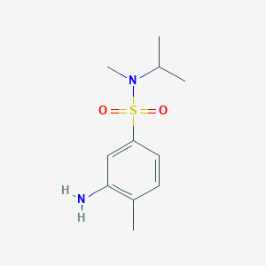 3-amino-N,4-dimethyl-N-(propan-2-yl)benzene-1-sulfonamide