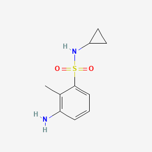 3-amino-N-cyclopropyl-2-methylbenzene-1-sulfonamide