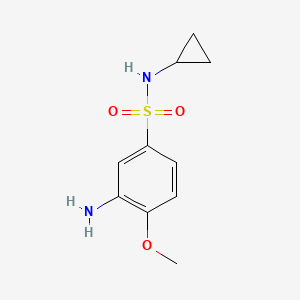 3-amino-N-cyclopropyl-4-methoxybenzene-1-sulfonamide