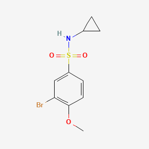 3-bromo-N-cyclopropyl-4-methoxybenzenesulfonamide