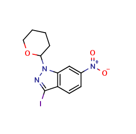 3-iodo-6-nitro-1-(tetrahydropyran-2-yl)-1H-indazole