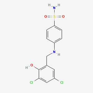 4-{[(3,5-Dichloro-2-hydroxyphenyl)methyl]amino}benzene-1-sulfonamide