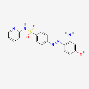 4-[(1E)-2-(2-Amino-4-hydroxy-5-methylphenyl)diazenyl]-N-2-pyridinylbenzenesulfonamide