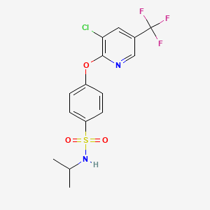 4-{[3-chloro-5-(trifluoromethyl)-2-pyridinyl]oxy}-N-isopropylbenzenesulfonamide