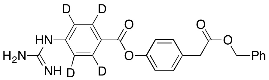 4-[[4-[(Aminoiminomethyl)amino]benzoyl]oxy]benzeneacetic Acid Phenylmethyl Ester-d4