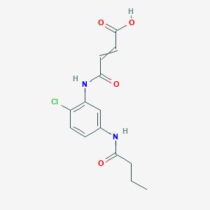 4-{[5-(Butyrylamino)-2-chlorophenyl]amino}-4-oxo-2-butenoic acid